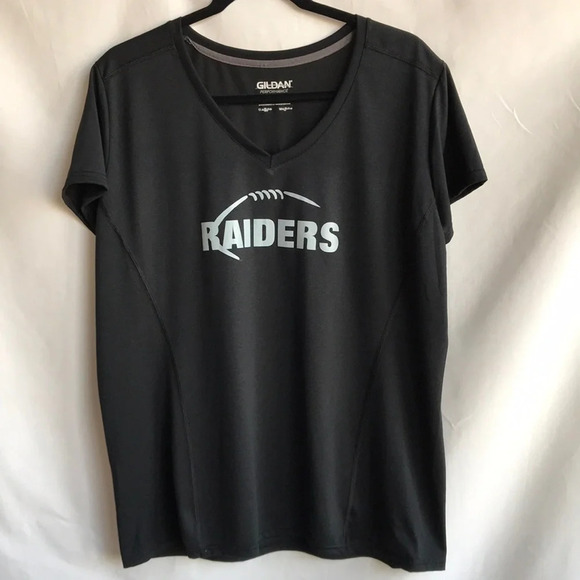 Gildan Tops - Gildan Performance Raiders Barrett black performance tee, size XL